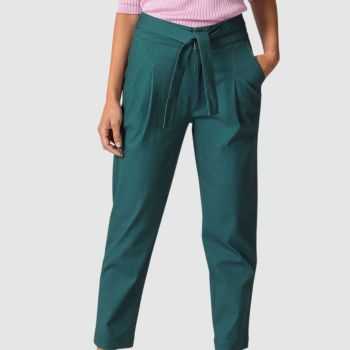 Pantalon bio vert coton