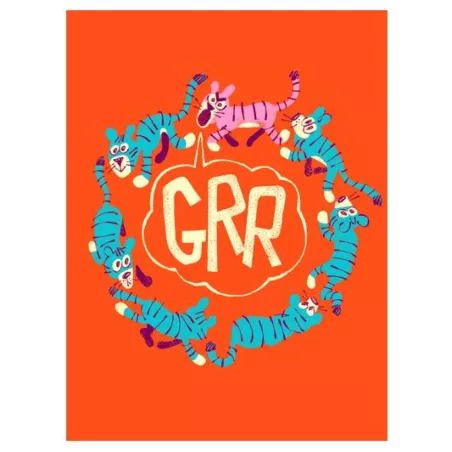 T-shirt orange "GRR"