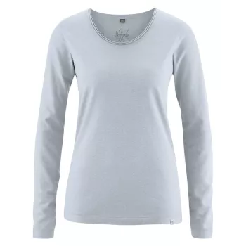 Haut coton et chanvre platine tee-shirt femme