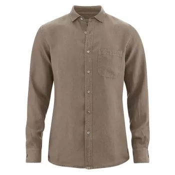 Chemise 100% matières organiques chanvre oak, marron