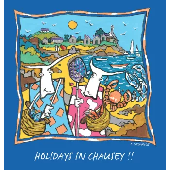 Tee-shirt bleu îles Chausey