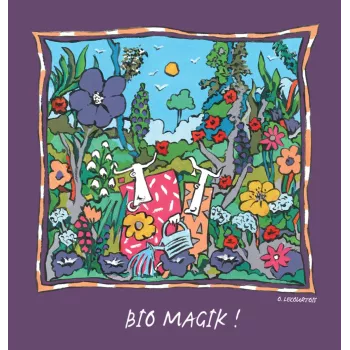 Tee-shirt femme prune Bio Magik