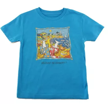 Tee-shirt bio unisex bleu azur Holidays in Chausey