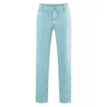 pantalon vintage "métro" turquoise