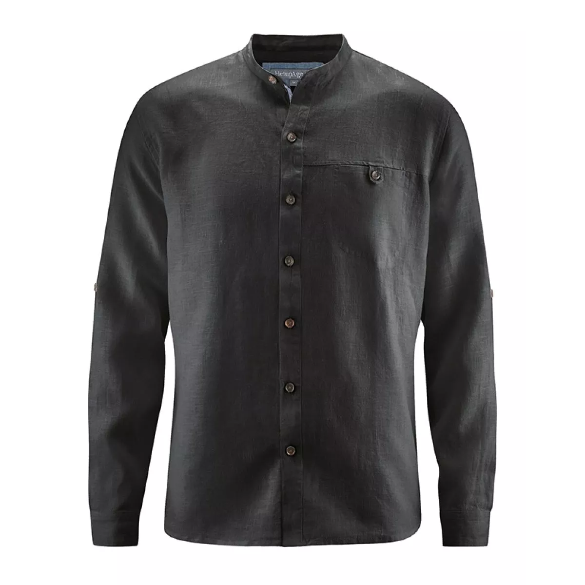 Chemise col mao chanvre homme Noam