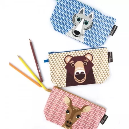 Trousse enfant renard coton bio