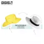 Chapeau jaune et imprimé Cubik sun anti-UV