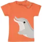 T-shirt coton bio corail dauphin