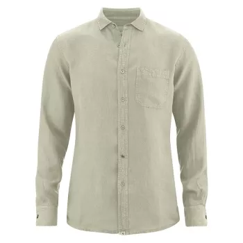 Chemise 100% chanvre gris beige hanf