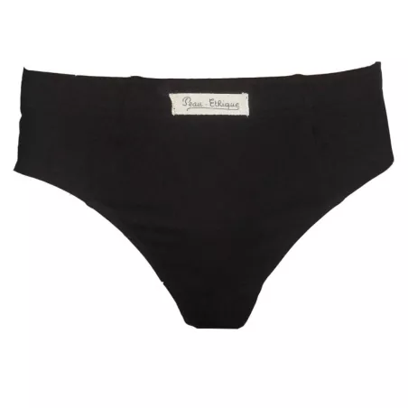 Slip homme noir coton bio