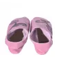 Chaussons cuir souple rose Orchidée