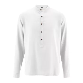 Chemise col droit blanc