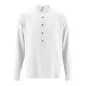 Chemise bio manches longues col droit