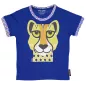 T-shirt coton bio bleu Guépard