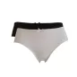 Lot de 2 boxers femme coton bio noir et blanc