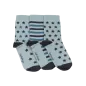 Chaussettes femme bleues menthe étoiles