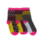 Chaussettes modèle Givrées noires et colorées