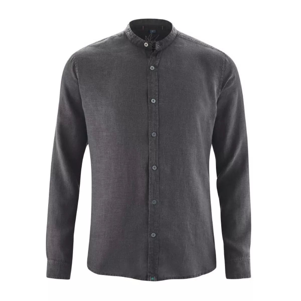 Chemise bio manches longues col mao