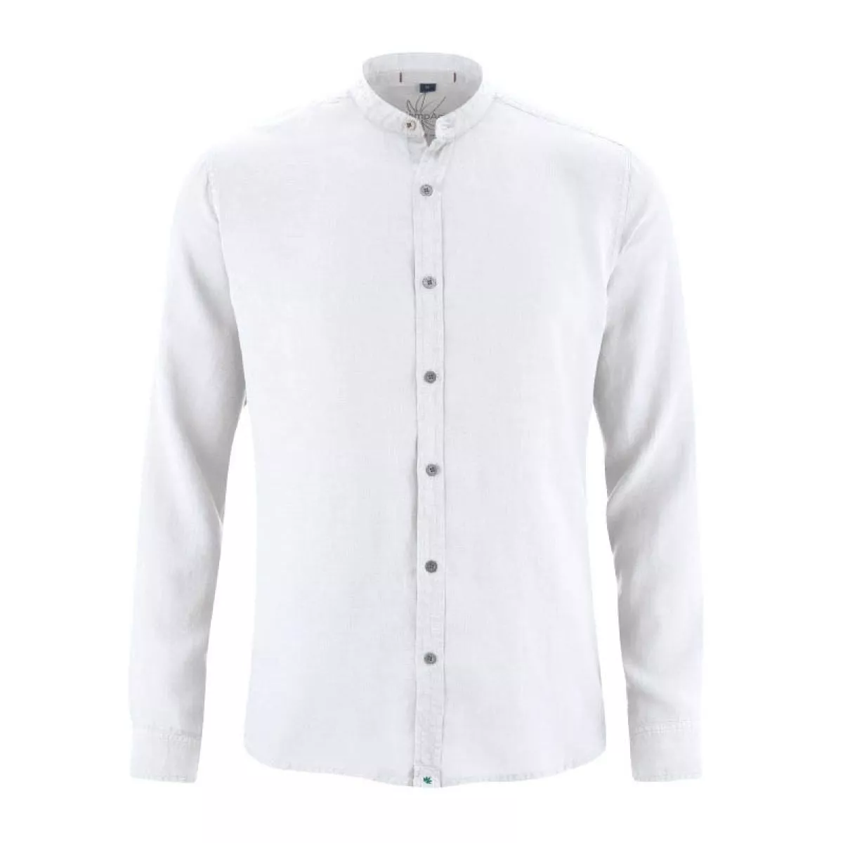 Chemise bio manches longues col mao