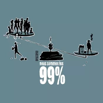 Motif du Tee-shirt  Bio Homme "99%"
