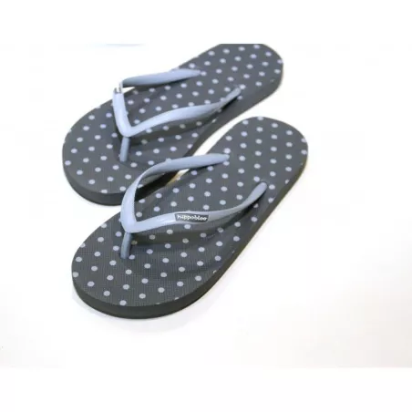 Tongs écologiques femme grey polkadot grey Bali