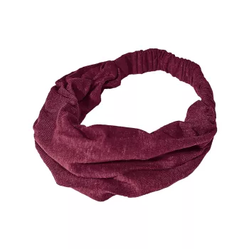 Bandeau cheveux bordeaux en chanvre 