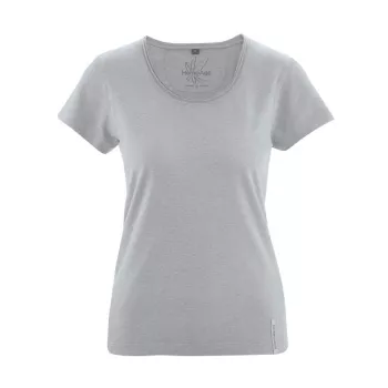 + de 20 couleurs au choix, t-shirt breezy en coton bio et chanvre femme gris taupe