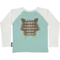 T-shirt raglan coton biologique hérisson bleu clair